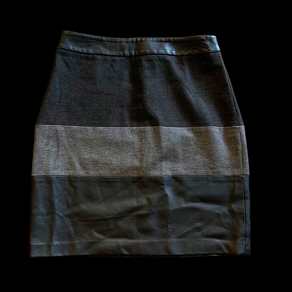 Halogen faux leather trim pencil skirt Size 6